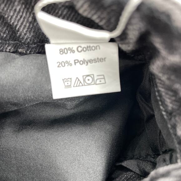 New ROMWE Black Denim Cut Off High Waisted Shorts Womens 6 - Picture 3 of 7